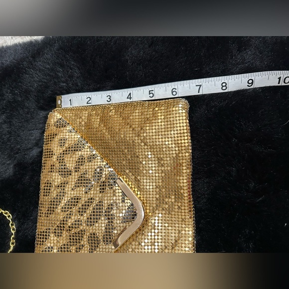 Vintage Gold Mesh Purse with Leopard Print Detail - Picture 12 of 12